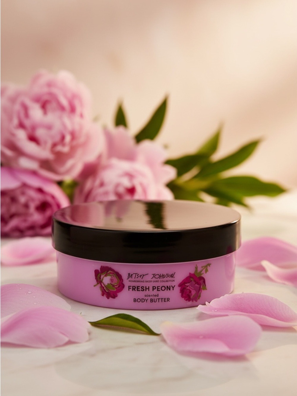 Betsey Johnson Fresh Peony Scented Body Butter 7.4 oz / 220 mL New
